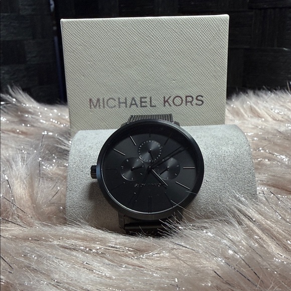 Michael Kors Dark Gray Men's Watch - Picture 1 of 6